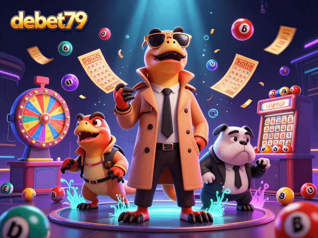 Experience the thrills of casino gaming with debet79, featuring raptors sneaking into a VIP lounge.