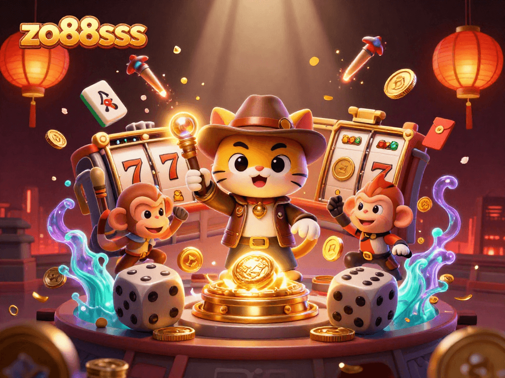 Discover thrilling action in zo88sss with dynamic characters exploring a casino adventure.