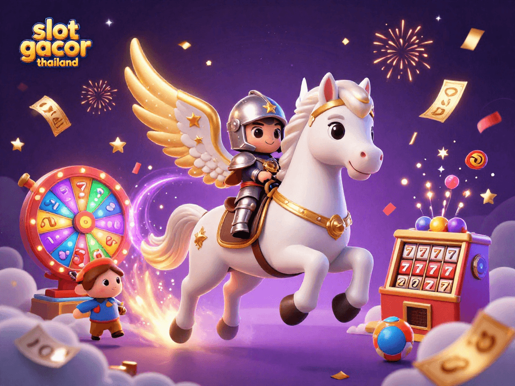 Experience the excitement of slot gacor thailand with dynamic 3D characters and vibrant casino elements.