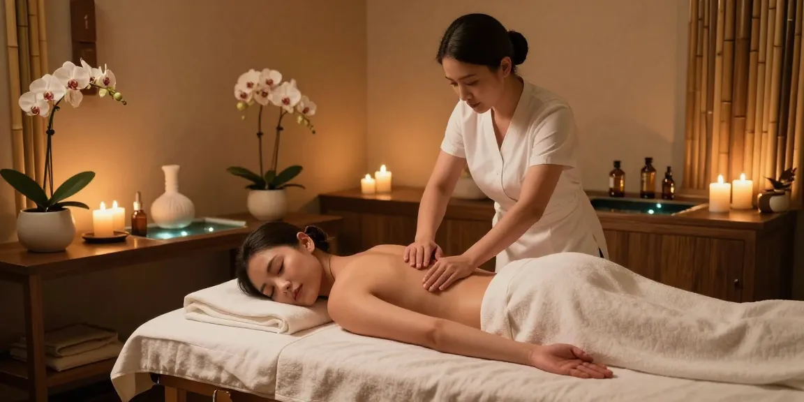 Nuru massage NYC near me in a luxurious spa treatment room, offering rejuvenation and relaxation through professional massage therapy.