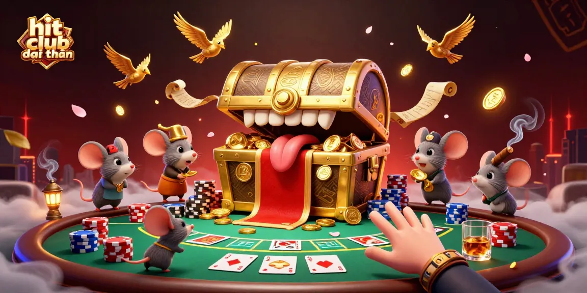 Experience the thrill of hit club đổi thưởng with vibrant poker action, captivating golden treasures, and irresistible game dynamics.